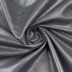 Tkanina len nabłyszczany srebrny kolor ciemnoszary