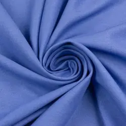 Tkanina len kolor niebieski