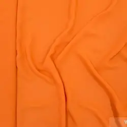 Tkanina szyfon - pomarańczowy