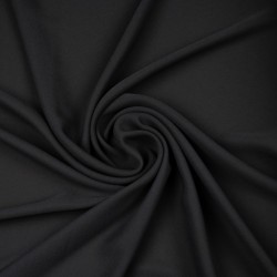 tkanina żorżeta kolor czarny