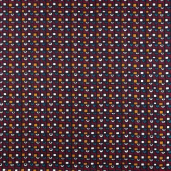 Tkanina wiskoza twill wzór geometryczny kolor bordowy