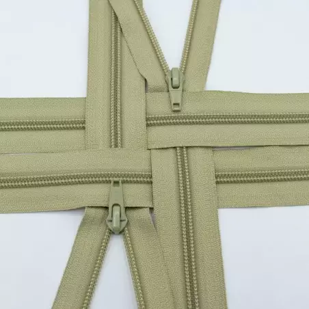 YKK001024 | Zamek spiralny rozdzielczy kolor 883 jasny khaki 50 cm - 1