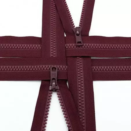 YKK001196 | Zamek kostkowy rozdzielczy kolor 021 bordo 45 cm - 1