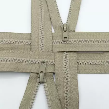 YKK001251 | Zamek kostkowy rozdzielczy kolor 561 jasny khaki 35 cm - 1