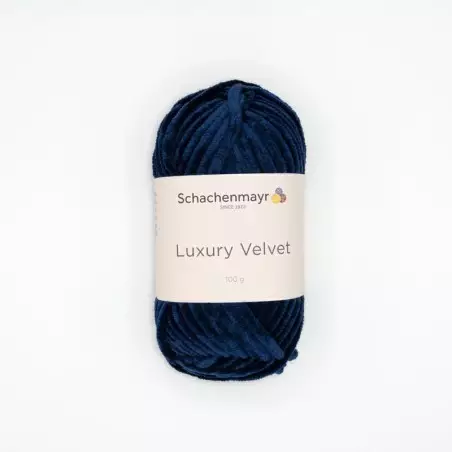 KAT20571 | WŁÓCZKA LUXURY VELVET 50 ATRAMENTOWY - 1
