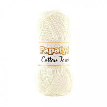KAT20585 | WŁÓCZKA PAPATYA COTTON TOUCH 0010 BIAŁY 50g - 1
