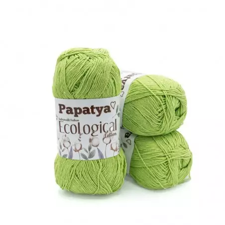 KAT22131 | WŁÓCZKA PAPATYA ECOLOGICAL KOL 803 ZIELONY - 1
