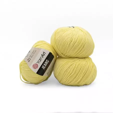 KAT20261 | WŁÓCZKA YARNART JEANS 67 CYTRYNOWY - 1