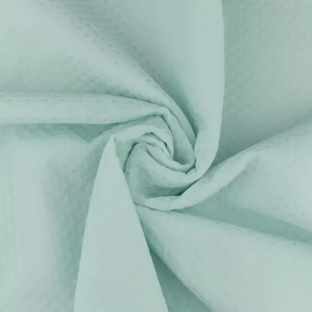 TKZ108 | Tkanina żakard wzór geometryczny kolor pastelowa pistacja - 1