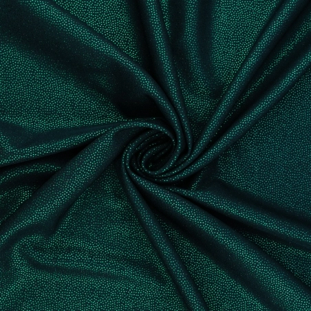 TW.BR.006 | Tkanina Twill metalic kolor butelkowa zieleń - 1
