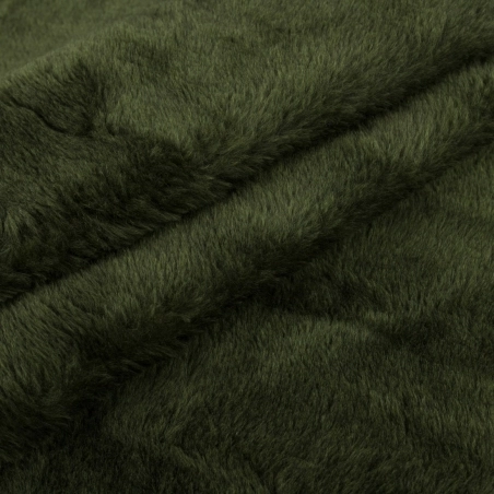 SALE.FUT003 | Sztuczne futro ciemny oliwkowy - 1