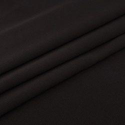 SALE.DZIA124 | Dzianina typu ottoman ciemny brązowy - 1