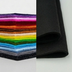 FILCH.31000 | Tkanina Filc czarny 3mm - 1